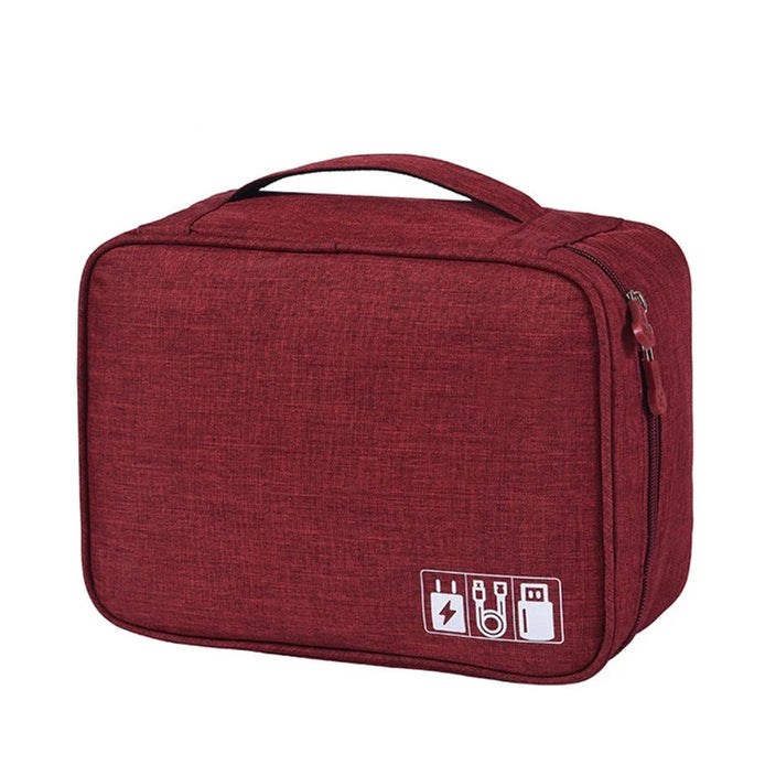 Kabel-Organizer Tasche aus Oxford-Material mit Reißverschluss