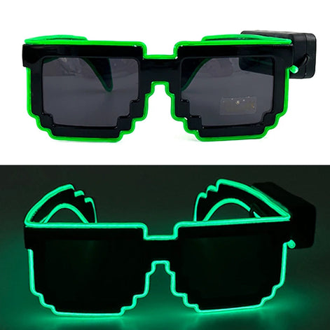 LED Leuchtbrille mit EL-Beleuchtung für Partys und Festivals – Lumivox