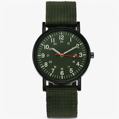 Herren Quarzuhr mit analogem Zifferblatt und Nylonarmband Corvellan