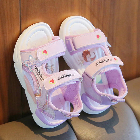 Florina Mädchen Sandalen mit Klettverschluss und rutschhemmender Sohle