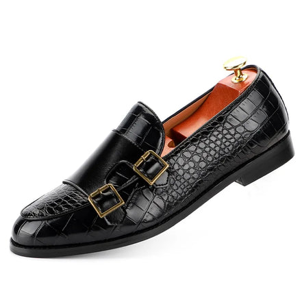 Calvero Herren Lackleder Loafer Schnürung