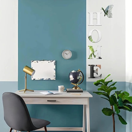 Mirano Wanddekoration – 3D-Spiegel-Wandaufkleber „HOME“