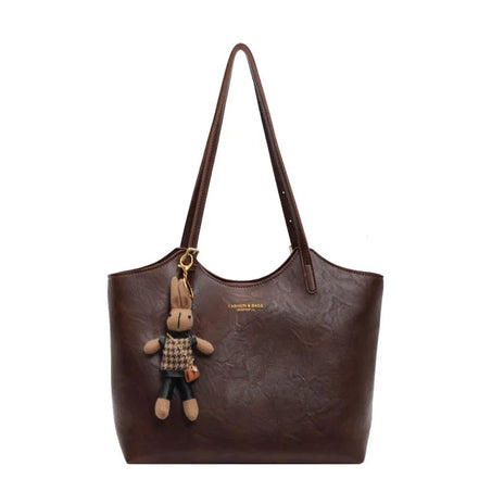 Azaloria Damen Shopper mit großem Innenfach und Doppelgriffen