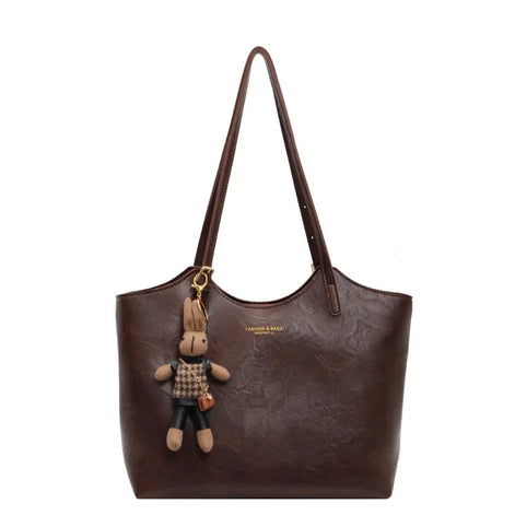 Azaloria Damen Shopper mit großem Innenfach und Doppelgriffen