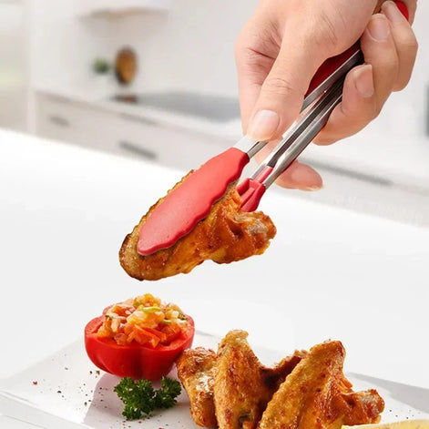 Edelstahl Küchenzange mit Silikonspitzen – GripChef