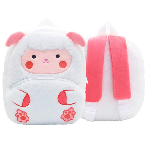 Kinder-Rucksack aus Plüsch mit Tiermotiv