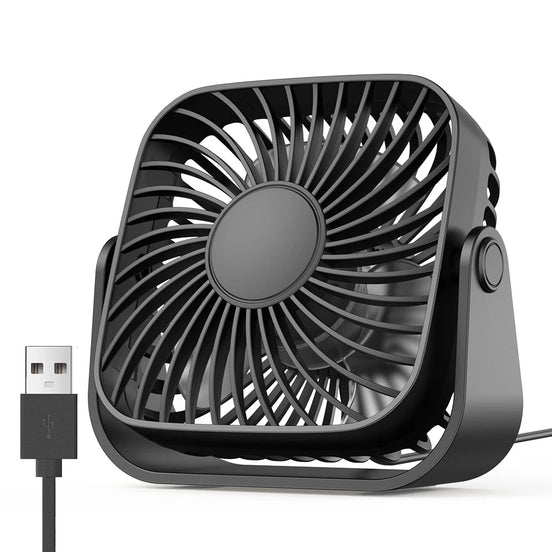 USB Tischventilator mit 3 Geschwindigkeitsstufen und 360° Verstellung – AeroDesk