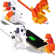 USB-C Ladekabel mit beweglicher Hundefigur für Smartphones – WagCharge
