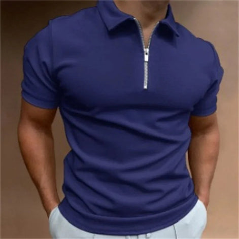 Karvion Herren Poloshirt mit Half-Zip