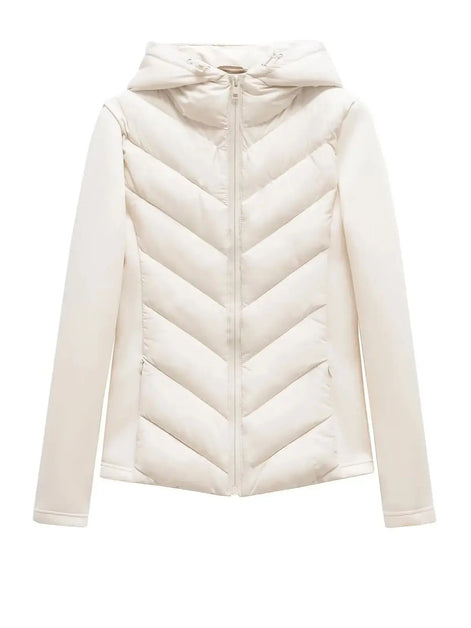 Elegante Damen Steppjacke mit Kapuze – Mireva