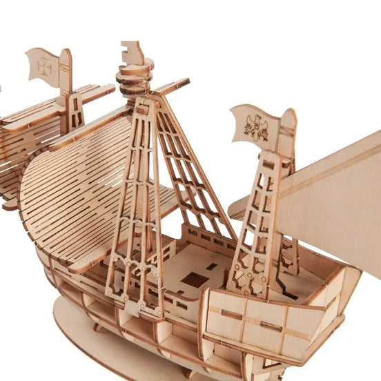 3D-Holzpuzzle Segelboot