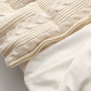 Damen Winterjacke mit Strickkragen und wattierter Füllung – Alvessa