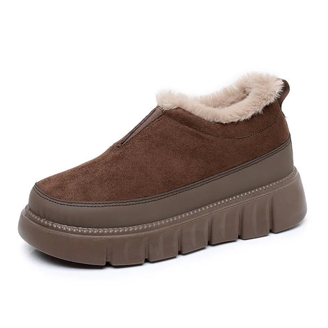 Gefütterte Damen Winterstiefeletten mit Reißverschluss – Velmara