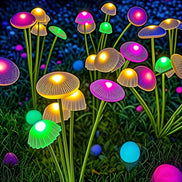 Solar Gartenleuchten mit 6 LED-Lichtköpfen, 2er-Set – Florvessa