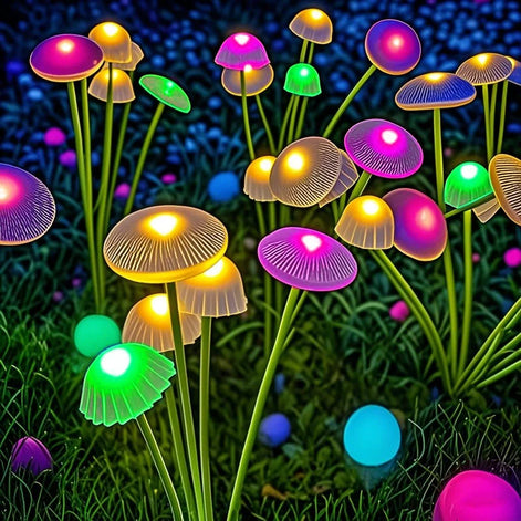 Solar Gartenleuchten 2er Set mit 12 LED-Lichtköpfen und Erdspießen – Solavira