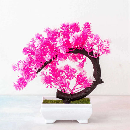 Serina Kunstbonsai – Dekoratives Baumornament in Mondsichelform