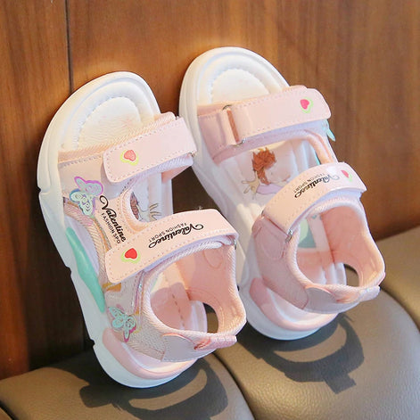 Florina Mädchen Sandalen mit Klettverschluss und rutschhemmender Sohle
