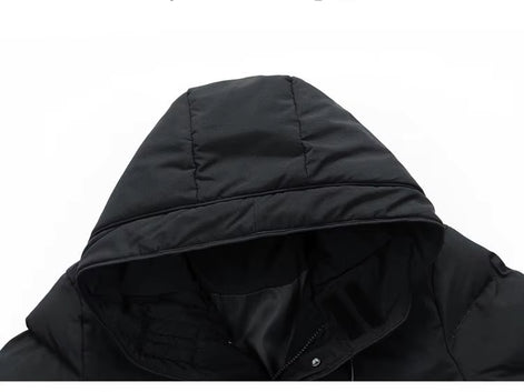 Herren Winter-Steppjacke mit Kapuze – Nordven