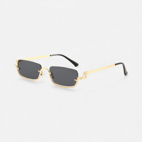 Olivessa Damen Sonnenbrille mit rechteckigem Metallrahmen