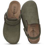 Velmora Unisex Clogs mit Korkfußbett und verstellbarem Riemen