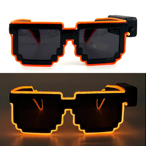 LED Leuchtbrille mit EL-Beleuchtung für Partys und Festivals – Lumivox