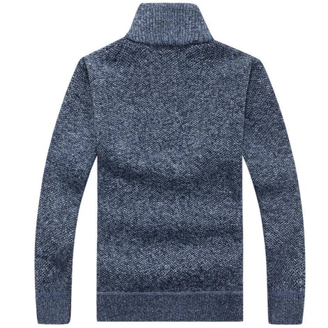 Rovelin Strickpullover mit halbem Reißverschluss und schmaler Passform