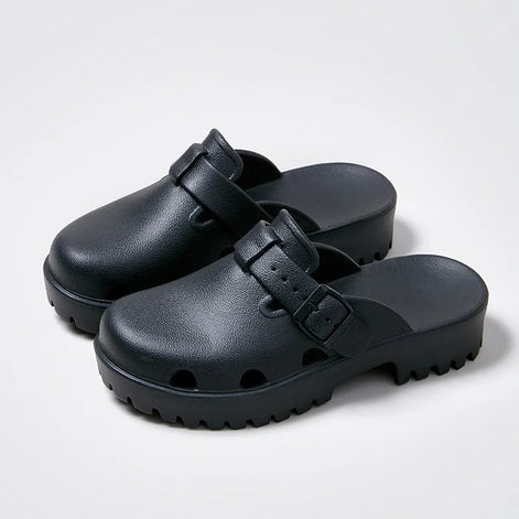 Marvella Damen Plateau-Sandalen mit Schnallenverschluss