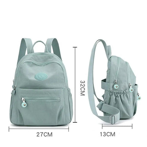 Kompakter Nylon-Rucksack mit Reißverschluss