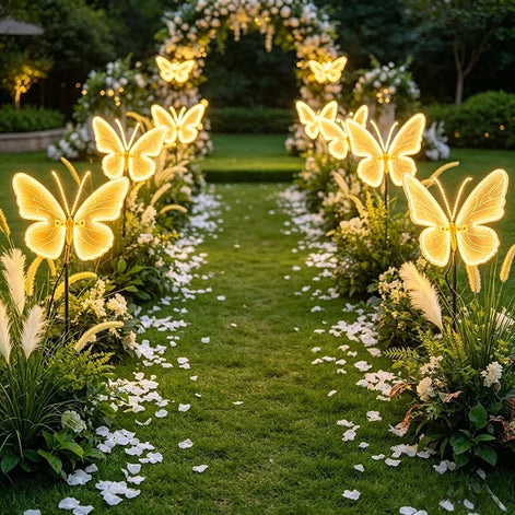 LED Schmetterlingslampe mit Bewegung, 40 cm – Papivella