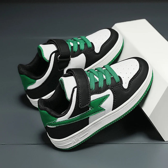 Torvian Kinder Sneaker mit Klettverschluss und rutschfester Sohle
