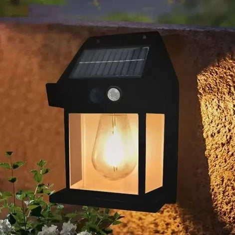 Solvire LED Solar Wandleuchte mit Bewegungssensor und Dämmerungssensor