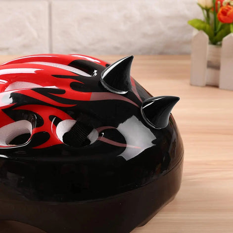 Morvex Helm-Dekoration Hörner 2er-Set mit Saugnäpfen