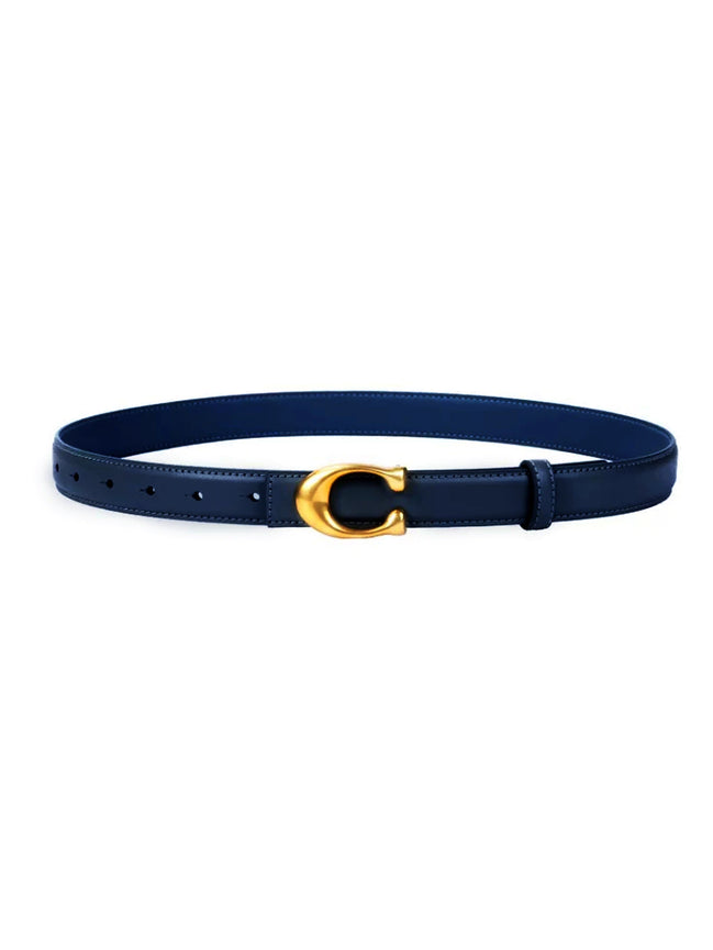 Velmira Damen Gürtel PU Leder Schmaler Jeans Gürtel