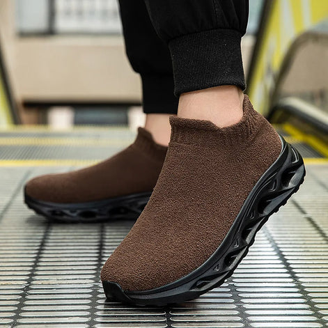 Velcano Unisex Slip-On Sportschuhe mit Mesh-Oberfläche
