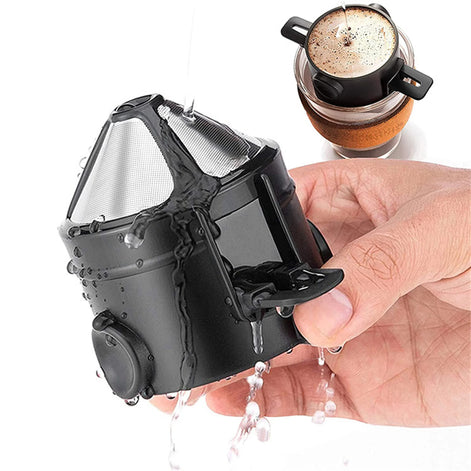 BrewFold Steel Dripper – Faltbarer Edelstahl-Kaffeefilter