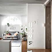 Mirano Wanddekoration – 3D-Spiegel-Wandaufkleber „HOME“