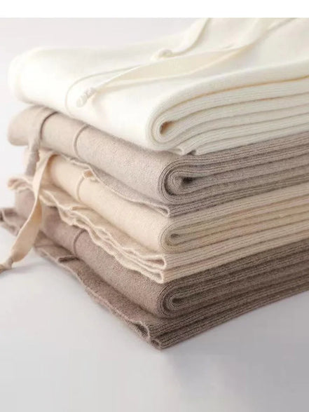 Veloria Wollhose – Hoch taillierte Strickhose