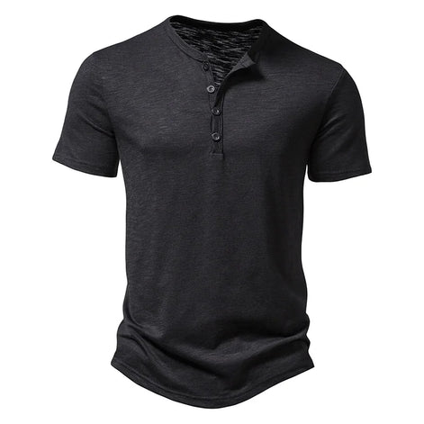 Velano Henley T-Shirt kurzarm mit Knopfleiste und bequemer Passform für den Alltag