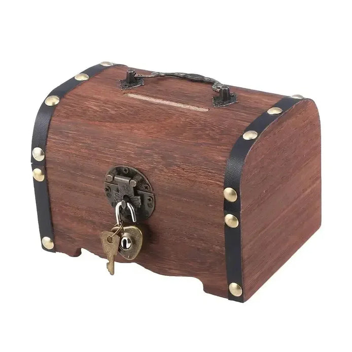 RetroVault Mini Chest – Holz-Aufbewahrungsbox mit Schloss
