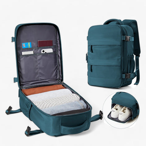 TravelNest Pack – Kompakter Reiserucksack für den Alltag und unterwegs