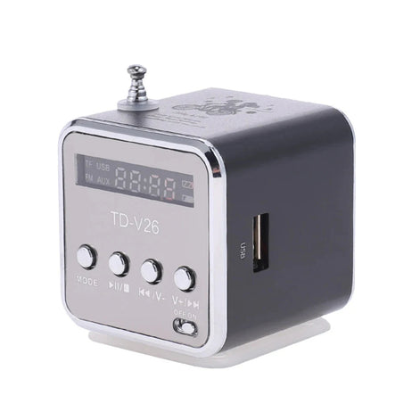 Soundora Mini Bluetooth Lautsprecher mit Display und FM-Radio