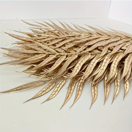 Aurea Palmblätter – Künstliche Dekozweige aus Kunststoff (10 Stück)