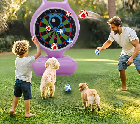 Unicornix Aufblasbare Dartscheibe für Kinder und Familienspiele
