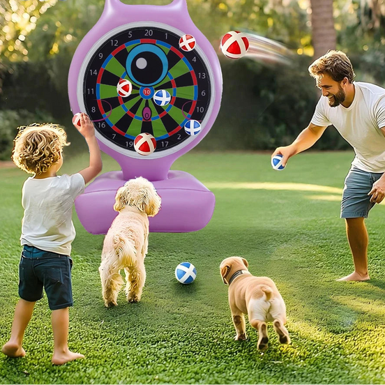 Unicornix Aufblasbare Dartscheibe für Kinder und Familienspiele