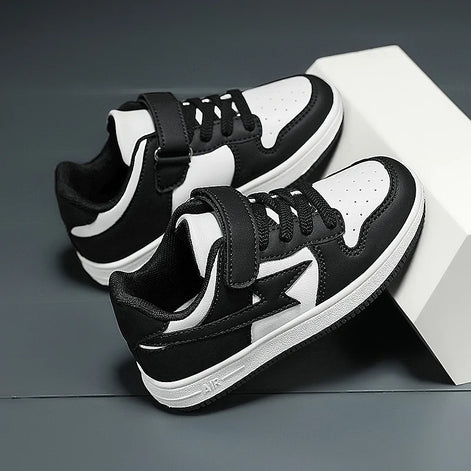 Torvian Kinder Sneaker mit Klettverschluss und rutschfester Sohle