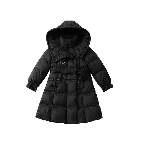 Mädchen Wintermantel mit Kapuze und Reißverschluss Elvarosa