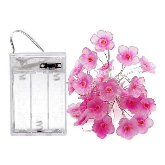 LED Blumen Lichterkette mit Kupferdraht, batteriebetrieben – Bluvessa