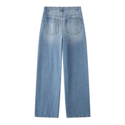 Damen Wide-Leg-Jeans mit hoher Taille und lockerer Passform – Lunessa