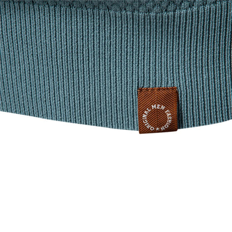 Calviro Polo Herren kurzarm Polyester Viskose Kragen mit Knopfleiste einfarbig