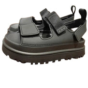 Lorvessa Damen Plateau Sandalen mit Keilabsatz und Knöchelriemen